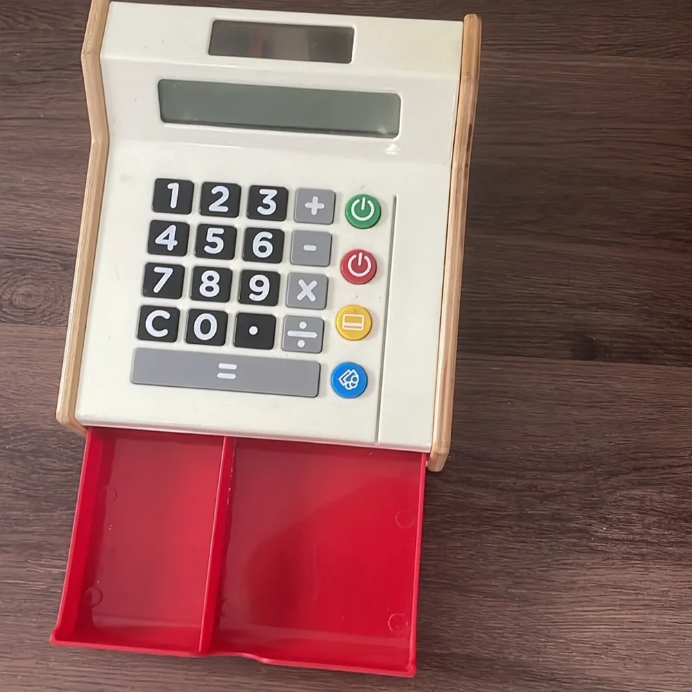 IKEA DUKTIG WOODEN TOY CASH REGISTER